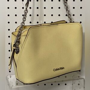Calvin Klein Yellow Crossbody Women's Bag  Dimension : L9"×H6"×W3"